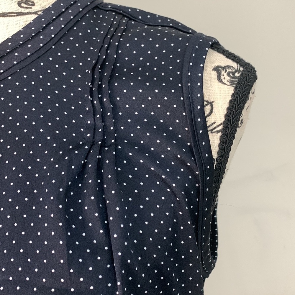 Ann Taylor Dark Blue Sleeveless Size: S - Picture 2 of 11
